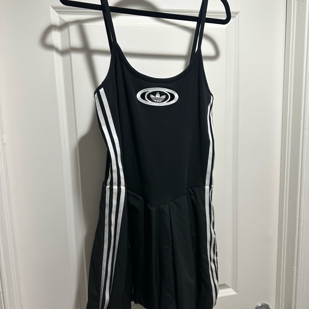 Adidas Black and White Balloon Dress